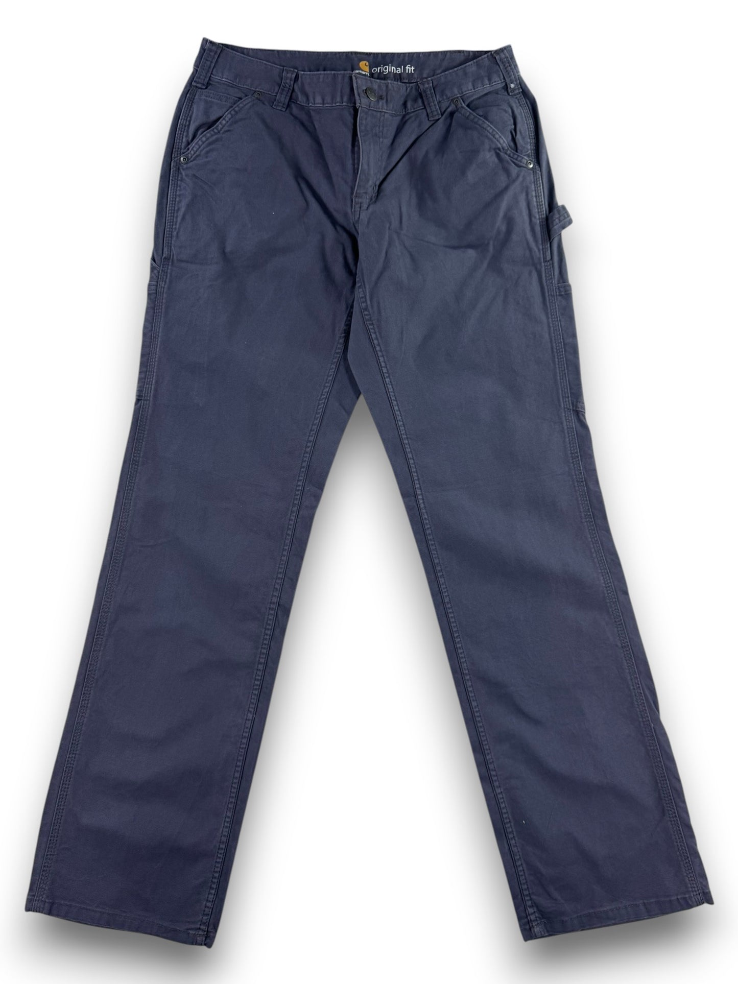 Carhartt Loose Fit 102080-011 Canvas  Carpenter Stretch Pants Women's Size 10T