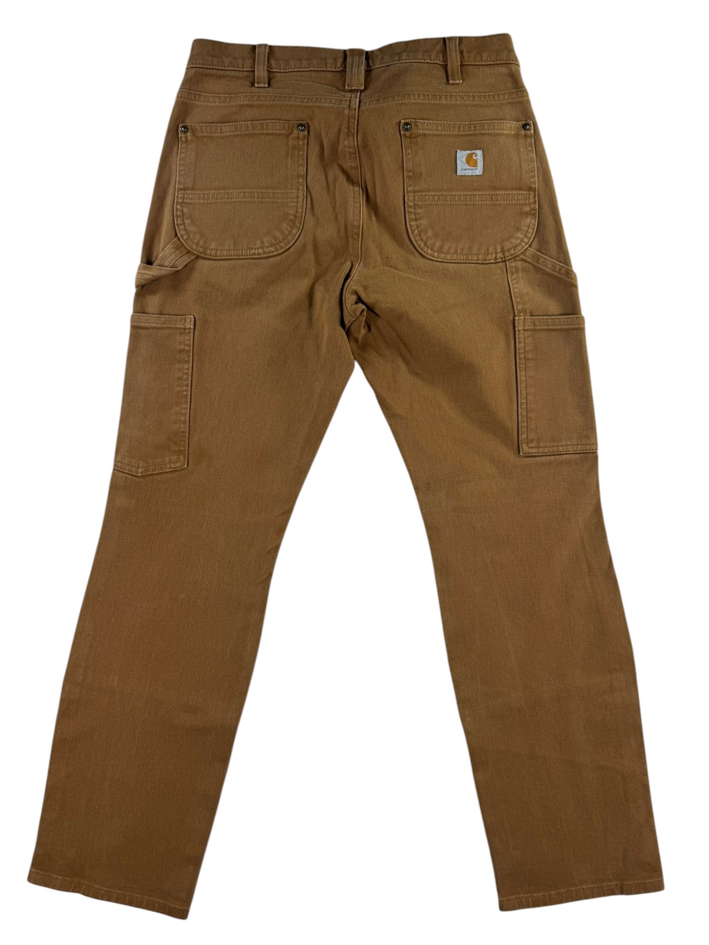 Carhartt 104296 BRN Women’s Straight Fit Stretch Double Knee Twill Pants Size 6