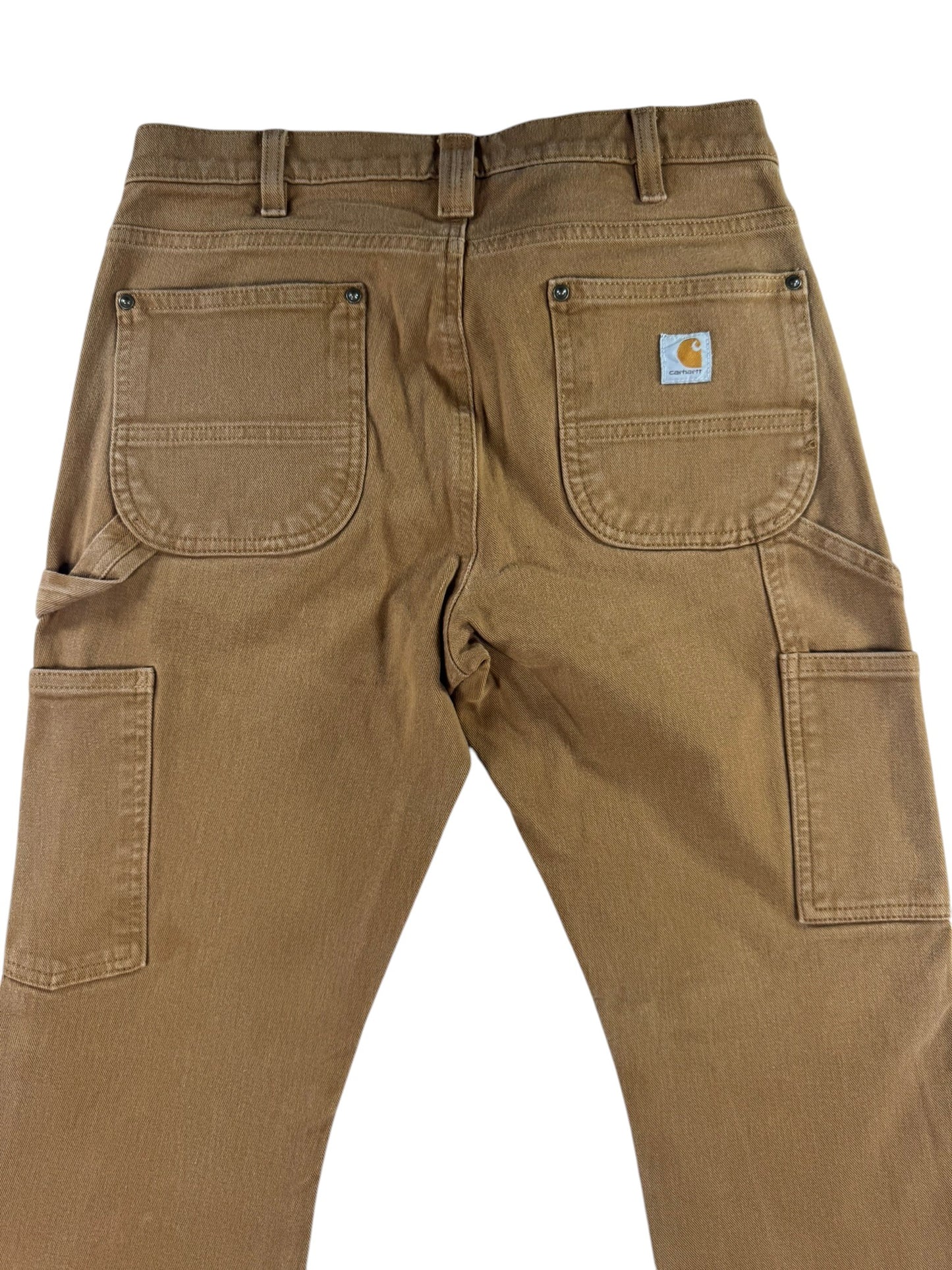 Carhartt 104296 BRN Women’s Straight Fit Stretch Double Knee Twill Pants Size 6