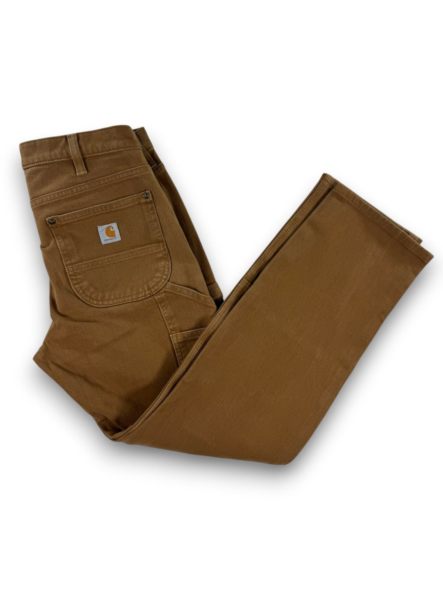Carhartt 104296 BRN Women’s Straight Fit Stretch Double Knee Twill Pants Size 6