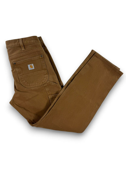 Carhartt 104296 BRN Women’s Straight Fit Stretch Double Knee Twill Pants Size 6