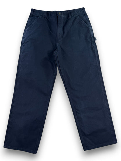 Carhartt Mens B11 MDT Midnight Navy Washed Duck Canvas Carpenter Work 36x30