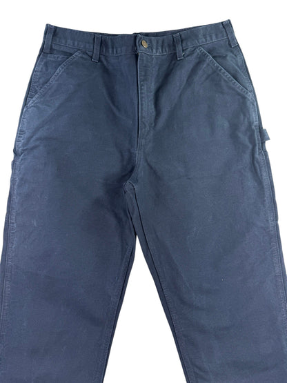 Carhartt Mens B11 MDT Midnight Navy Washed Duck Canvas Carpenter Work 36x30
