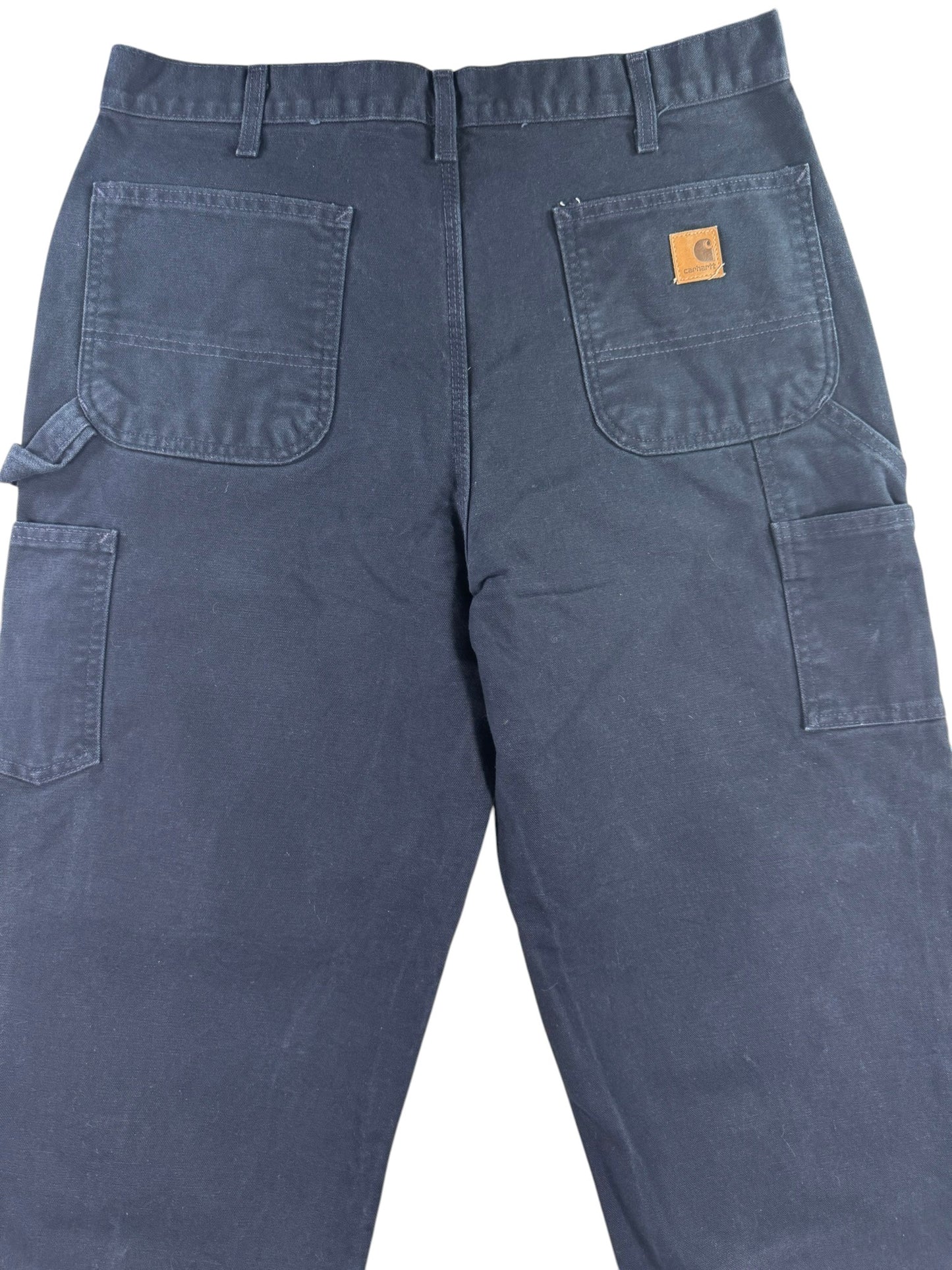 Carhartt Mens B11 MDT Midnight Navy Washed Duck Canvas Carpenter Work 36x30