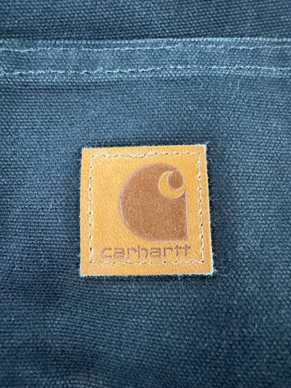 Carhartt B136 BLK Double Knee Canvas Work Pants Mens 36x30 (Fits 34x29)