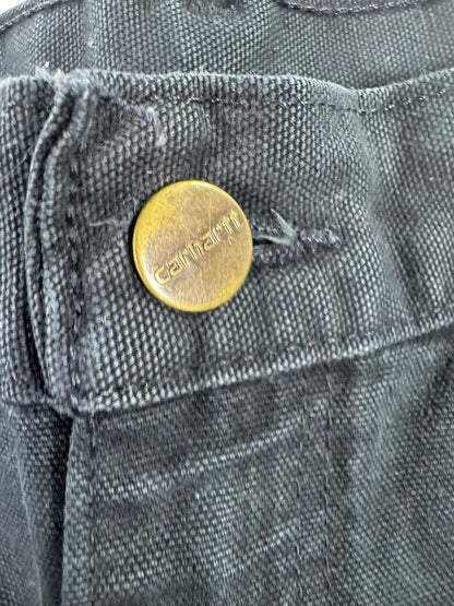 Carhartt B11 MDT Dark Navy Washed Duck Canvas Carpenter Work Pants Men's 34x30