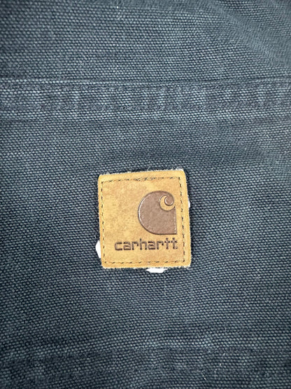 Carhartt B11 MDT Dark Navy Washed Duck Canvas Carpenter Work Pants Men's 34x30