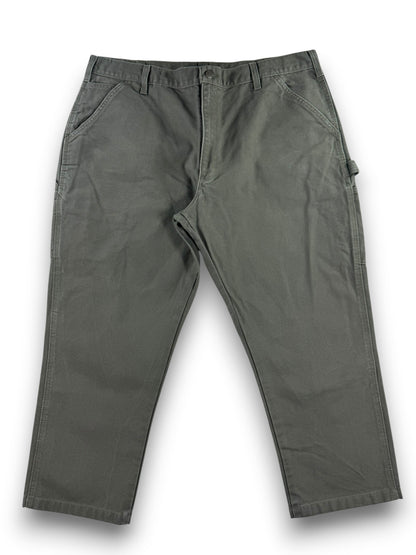 Carhartt B11 MOS Men's Carpenter Work Pants 38x32 Moss Green Loose Fit Dungaree