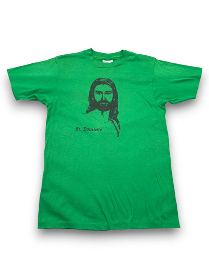 Vintage 1980s St. Dominic Jóvenes Seguidores de Cristo Single Stitch Jesus Tee (M)