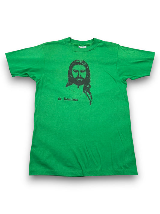 Vintage 1980s St. Dominic Jóvenes Seguidores de Cristo Single Stitch Jesus Tee (M)