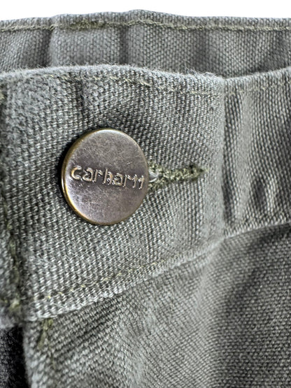 Carhartt B11 MOS Men's Carpenter Work Pants 38x32 Moss Green Loose Fit Dungaree