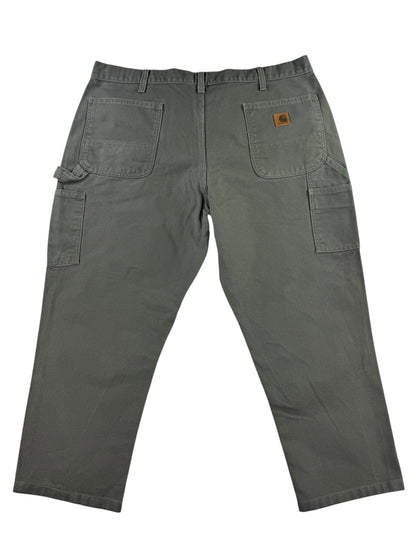 Carhartt B11 MOS Men's Carpenter Work Pants 38x32 Moss Green Loose Fit Dungaree