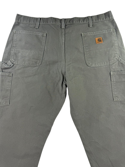 Carhartt B11 MOS Men's Carpenter Work Pants 38x32 Moss Green Loose Fit Dungaree