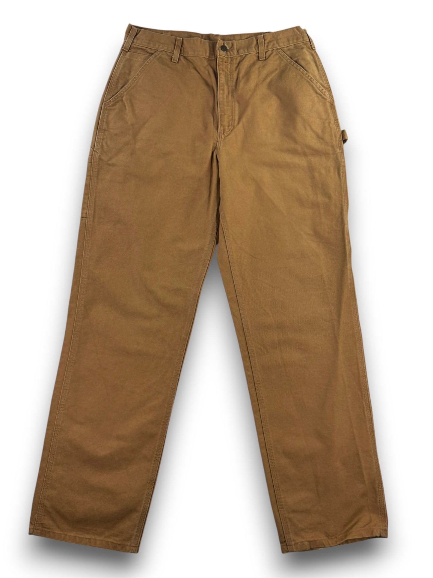 Carhartt B11 BRN Carpenter Pants Brown Duck Canvas Work Trousers Men's 34x34