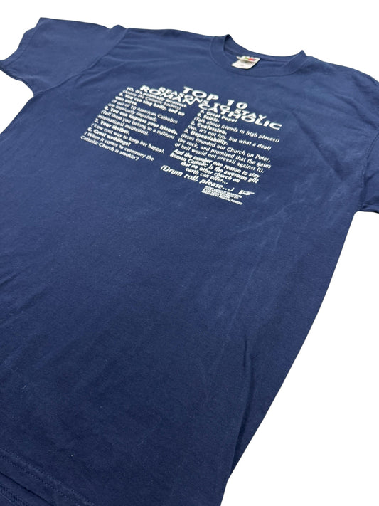 1995 The Eucharist / Top 10 Reasons to Stay Roman Catholic Vintage Tee (XL)