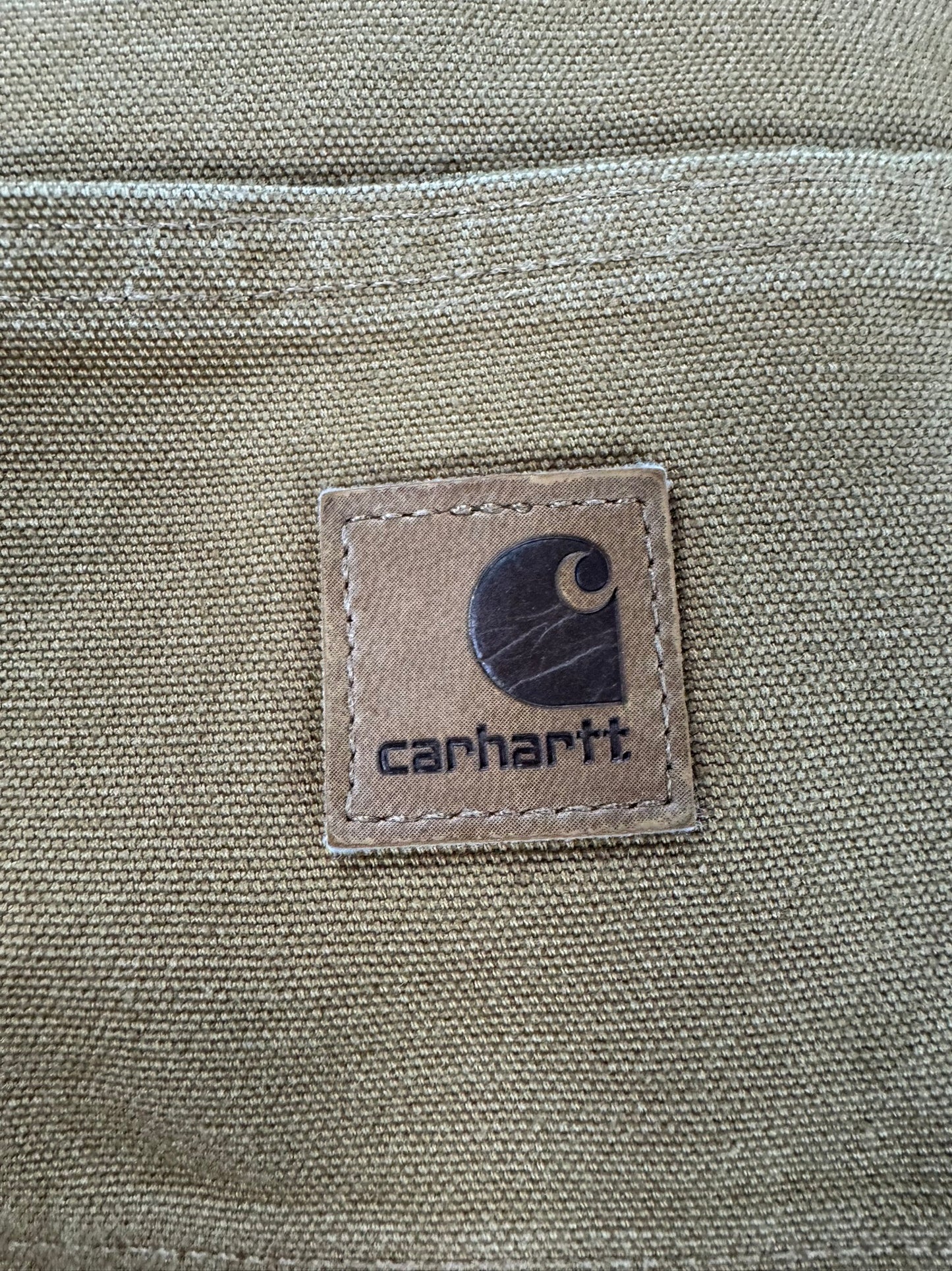 Carhartt B11 BRN Carpenter Pants Brown Duck Canvas Work Trousers Men's 34x34
