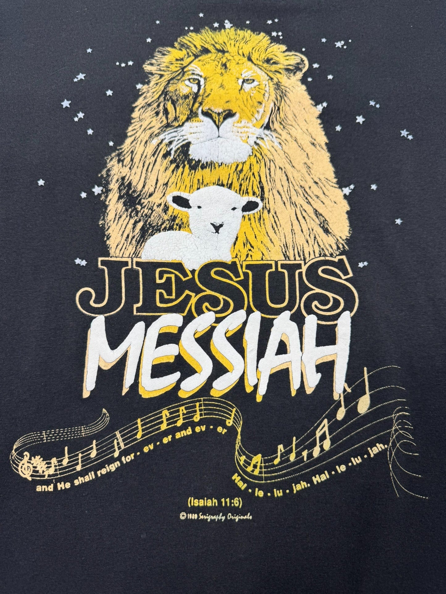 RARE Vintage 90's Jesus Messiah / Isaiah 53 Verse Jesus Tee (XL)