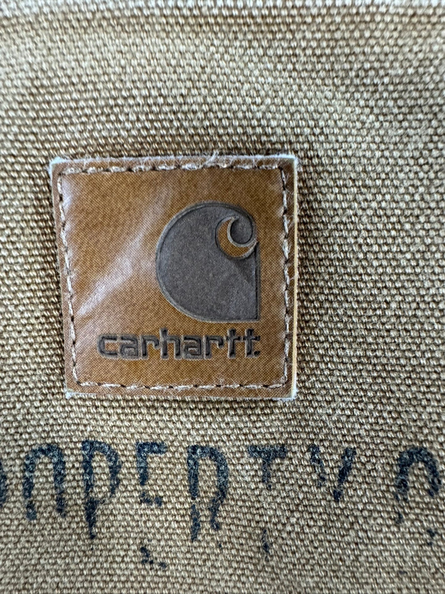 Carhartt B11 BRN Carpenter Pants Brown Duck Canvas Work Trousers Men's 34x35