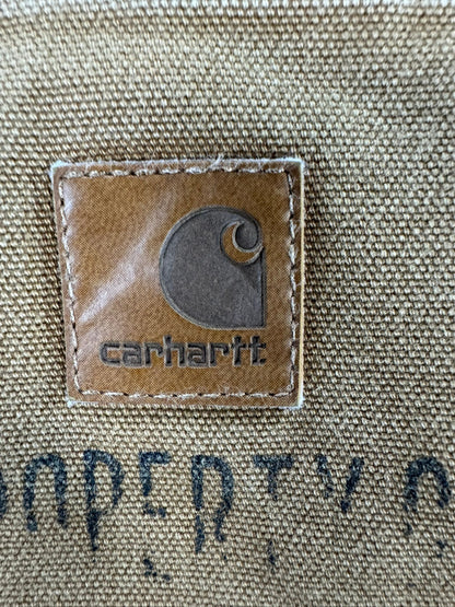 Carhartt B11 BRN Carpenter Pants Brown Duck Canvas Work Trousers Men's 34x35