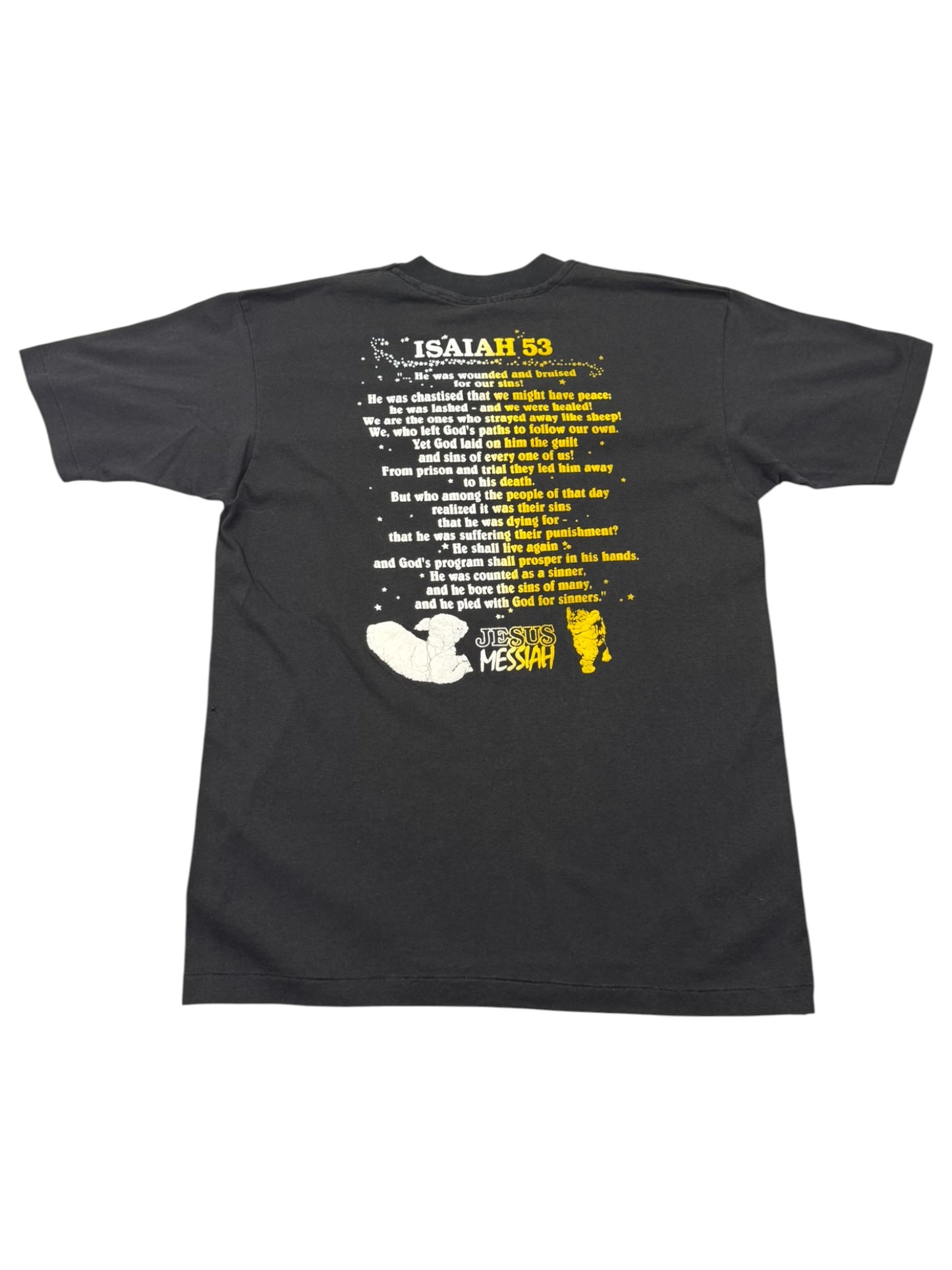 RARE Vintage 90's Jesus Messiah / Isaiah 53 Verse Jesus Tee (XL)