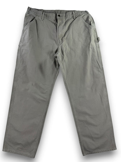 Carhartt B11 DES Mens 38x30 Beige Utility Work Loose Fit Washed Duck Carpenter Pants