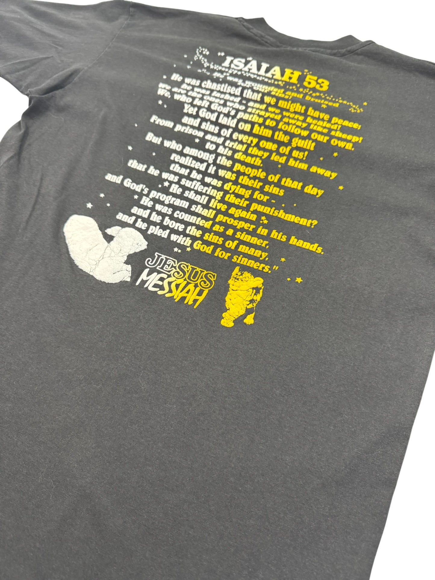RARE Vintage 90's Jesus Messiah / Isaiah 53 Verse Jesus Tee (XL)