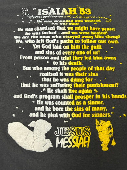 RARE Vintage 90's Jesus Messiah / Isaiah 53 Verse Jesus Tee (XL)