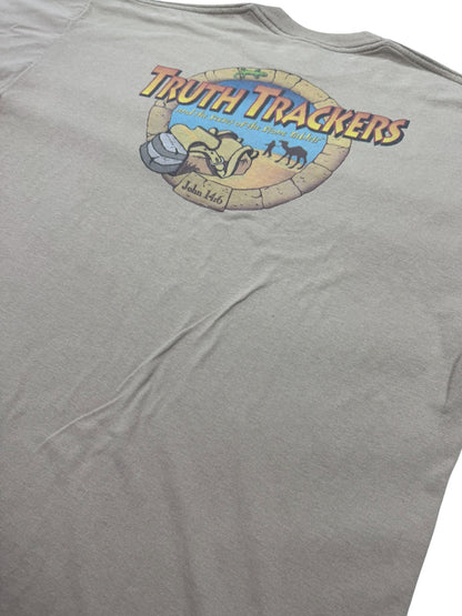 Vintage Y2K Truth Trackers Indiana Jones John 14:6 Jesus Tee (XL)