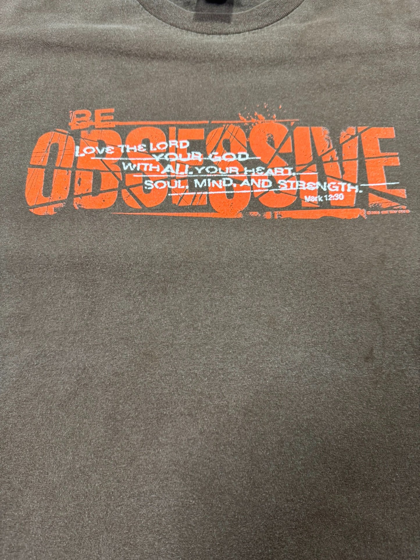 Vintage Be Obedient Christian Jesus Tee (XL)