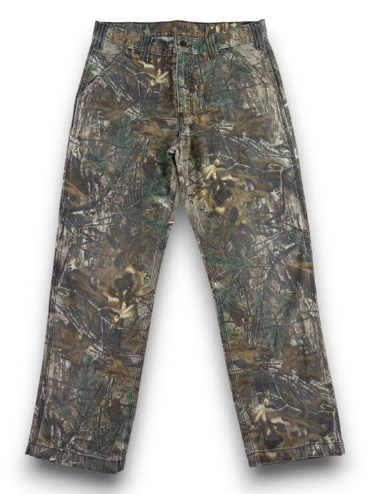Carhartt Realtree Camo Canvas Carpenter Pants Men's Size 32W 28L Altered Length!