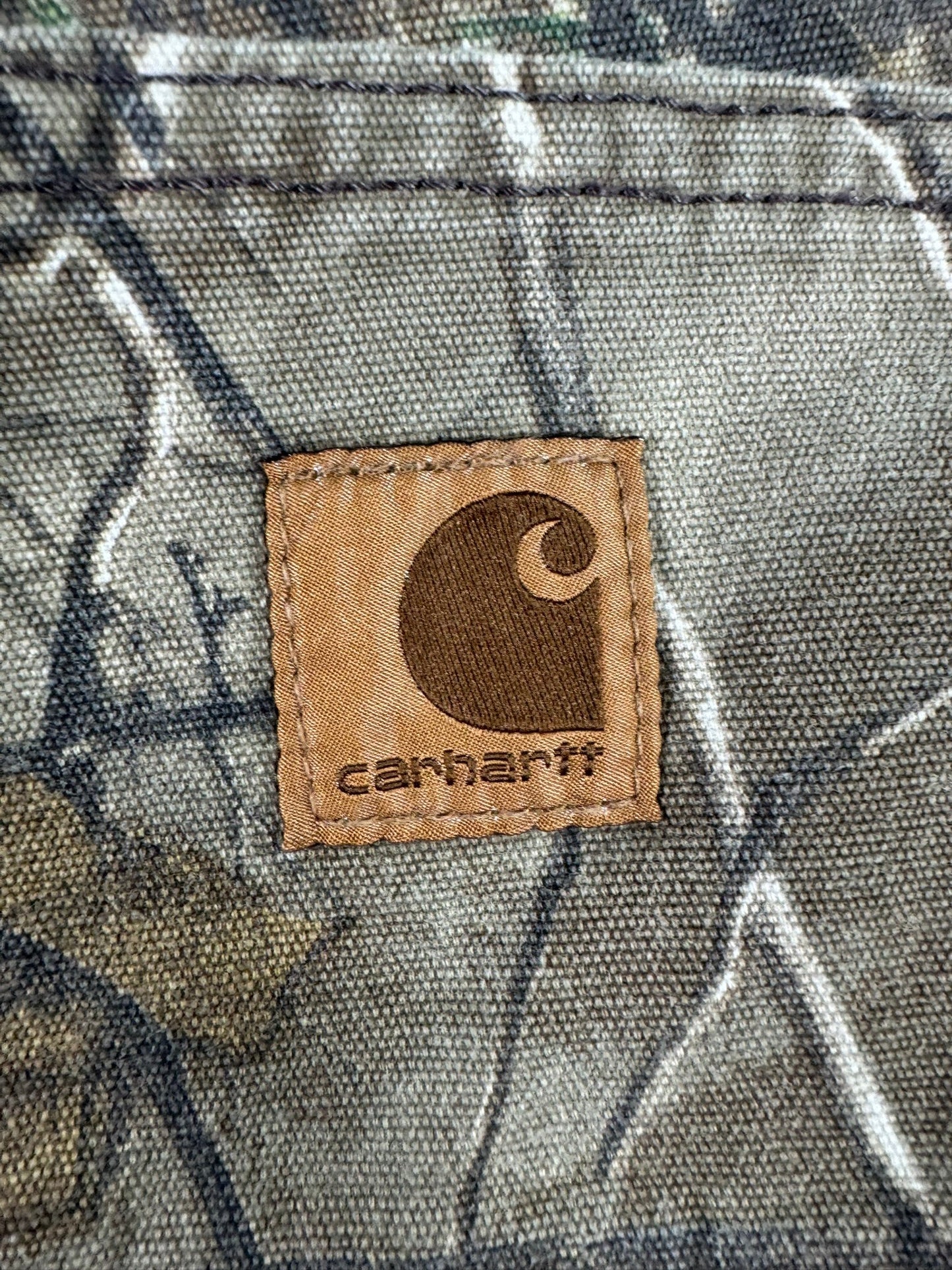 Carhartt Realtree Camo Canvas Carpenter Pants Men's Size 32W 28L Altered Length!