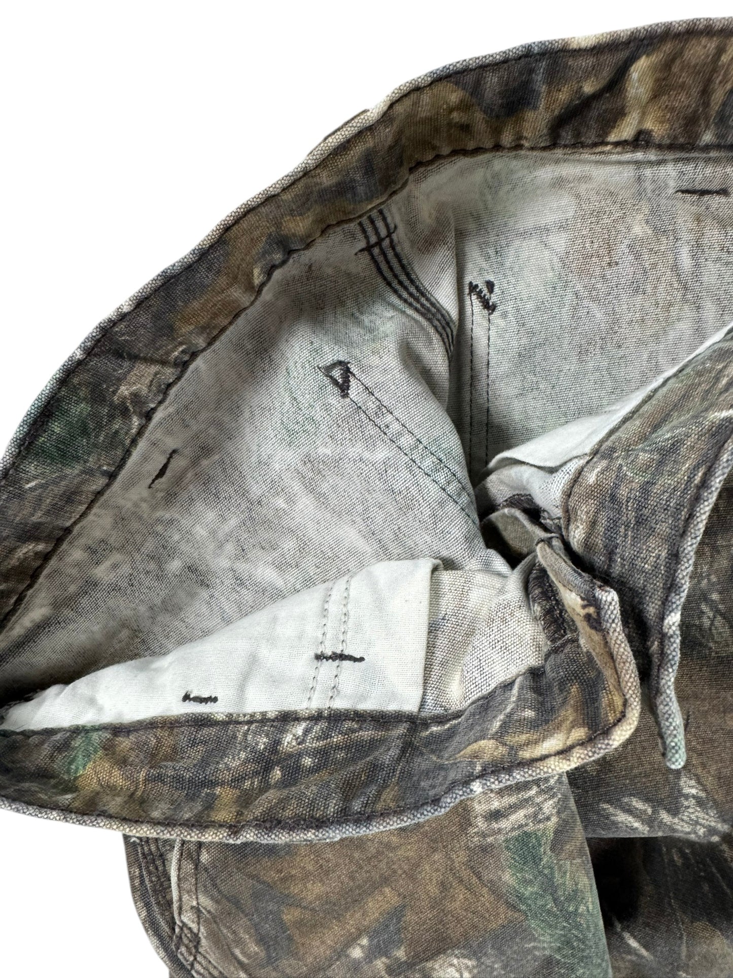 Carhartt Realtree Camo Canvas Carpenter Pants Men's Size 32W 28L Altered Length!