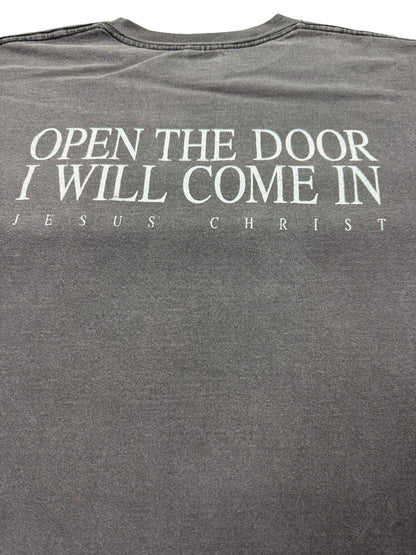 Fader Vintage 90s Jesus “Knock Knock” Revelation 3:20 Single Stitch Jesus Tee (XL)