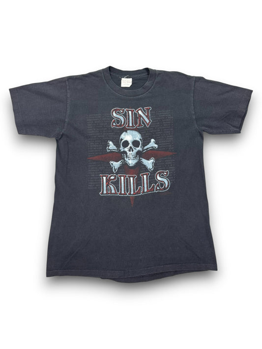 Fader Vintage Living Epistles “Sin Kills / Power in the Blood” Single Stitch Jesus Tee (L)