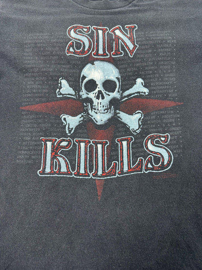 Fader Vintage Living Epistles “Sin Kills / Power in the Blood” Single Stitch Jesus Tee (L)