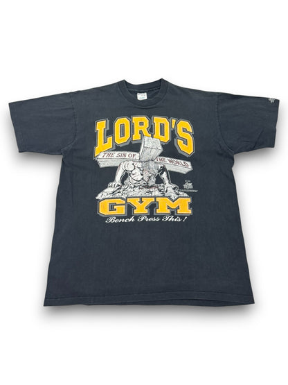 Fader Vintage Lord’s Gym “His Pain Your Gain” Single Stitch Jesus Tee (XL)