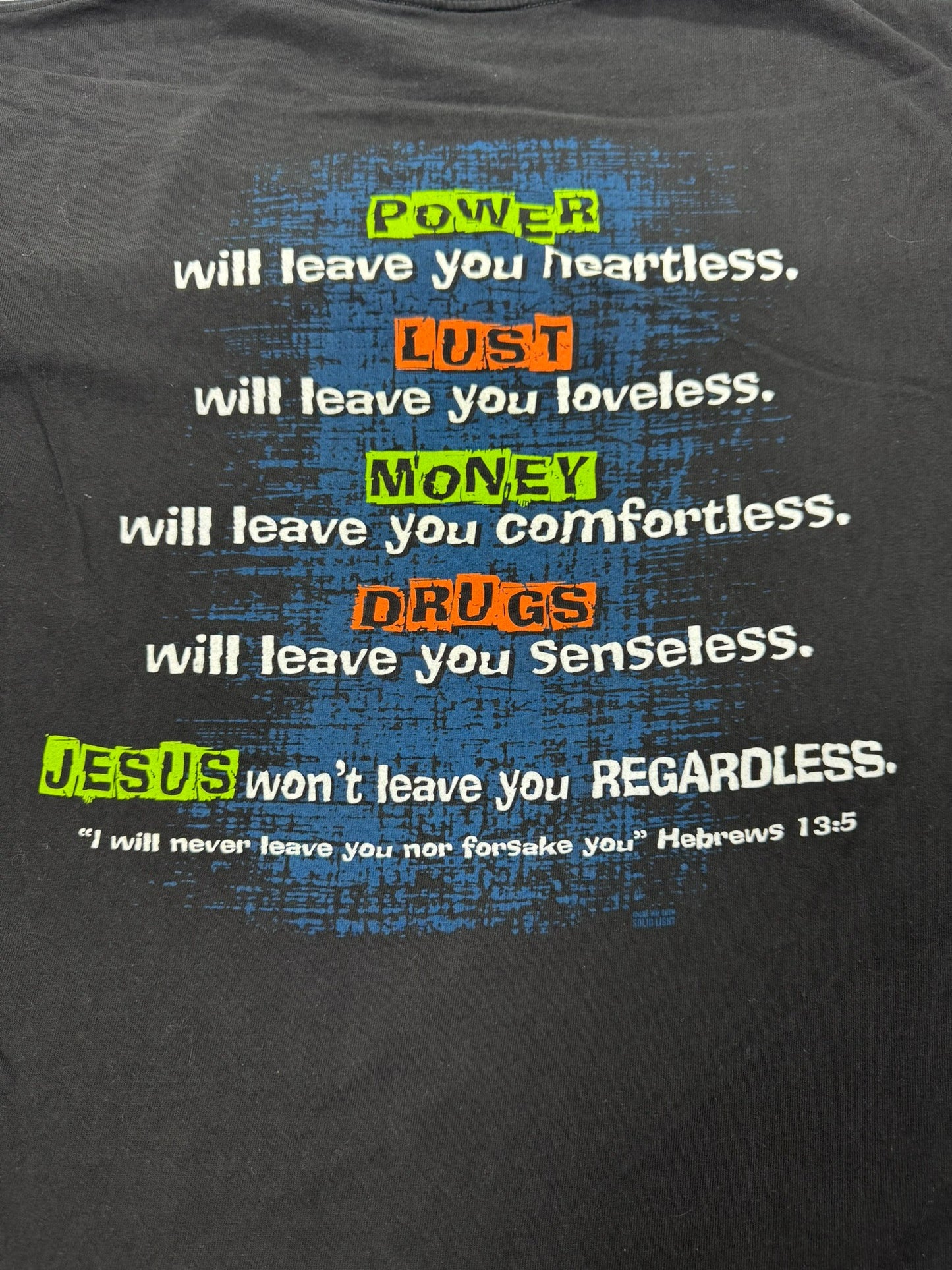 Vintage Jesus Christ Alternative Rock Christian Jesus Tee (L)