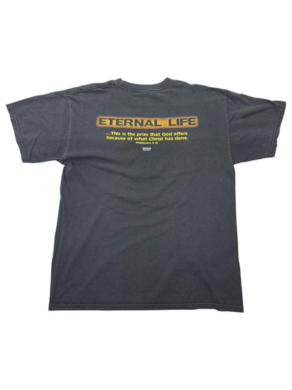 Vintage Kerusso “Eternal Life / Take the Deal” Deal or No Deal Parody Jesus Tee (L)