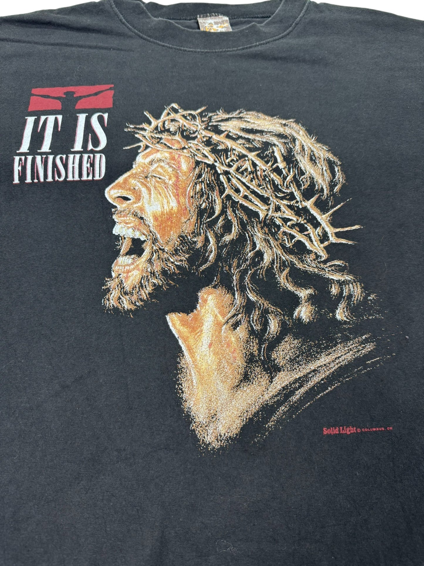 Vintage 90s "It Is Finished" Jesus Tee (L)