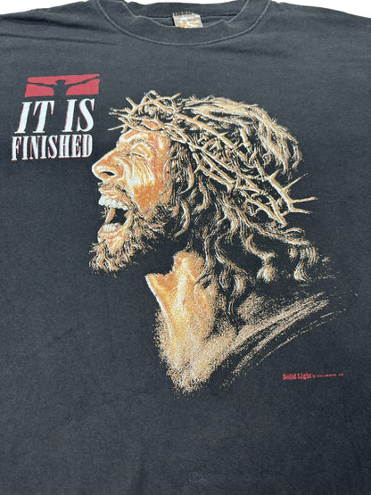 Vintage 90s "It Is Finished" Jesus Tee (L)