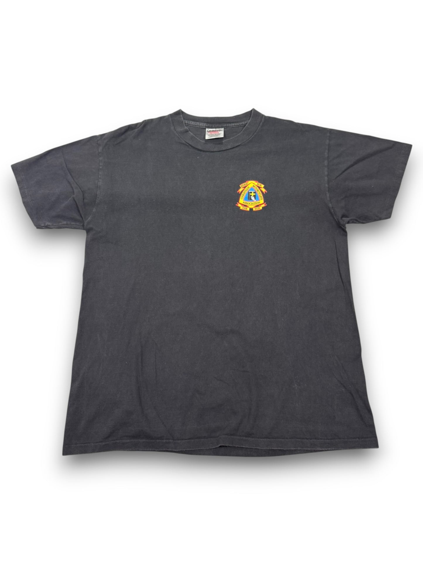 Vintage Christian Motorcyclists Association (CMA) Biker Single Stitch Jesus Tee (L)