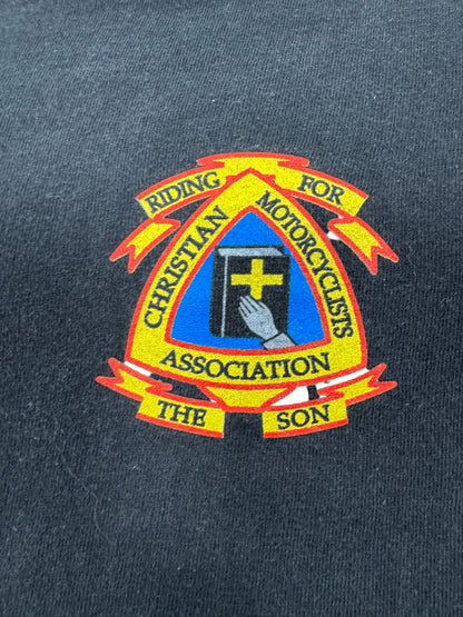 Vintage Christian Motorcyclists Association (CMA) Biker Single Stitch Jesus Tee (L)