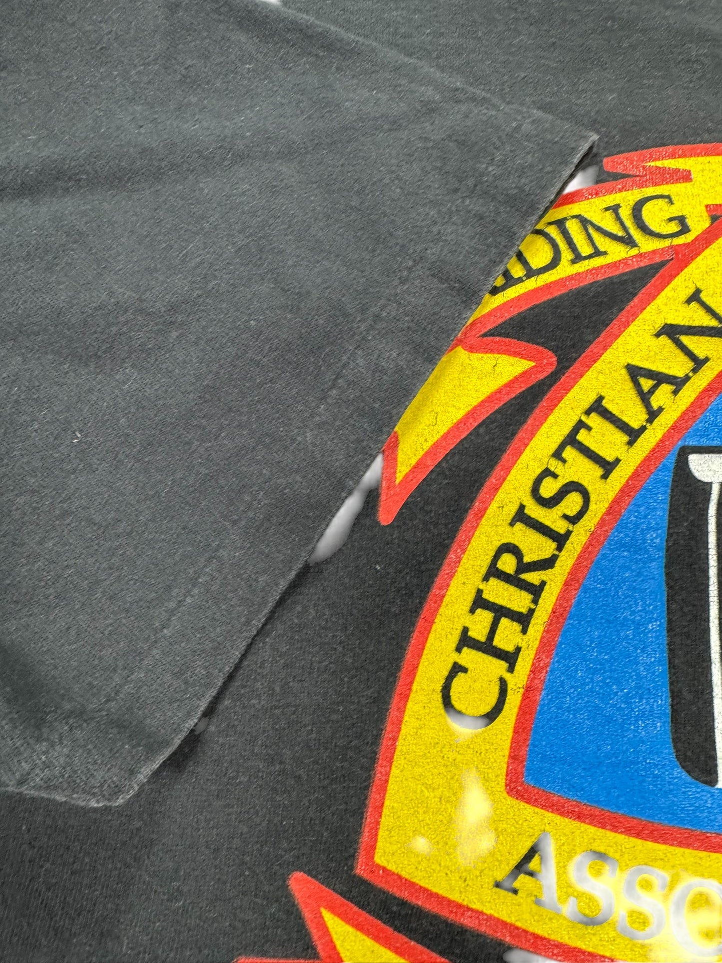 Vintage Christian Motorcyclists Association (CMA) Biker Single Stitch Jesus Tee (L)