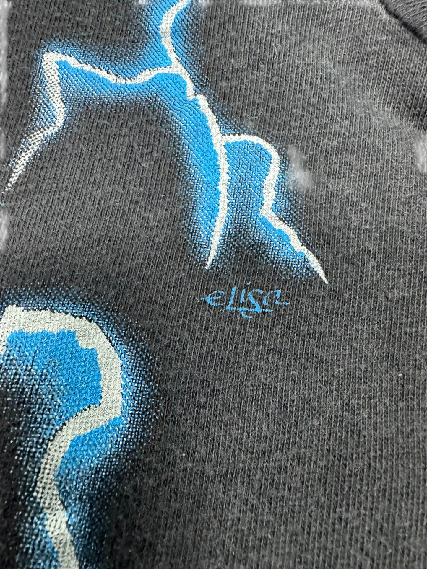 Vintage Jesus Power Lightning AOP Single Stitch Jesus Tee Grail (L)