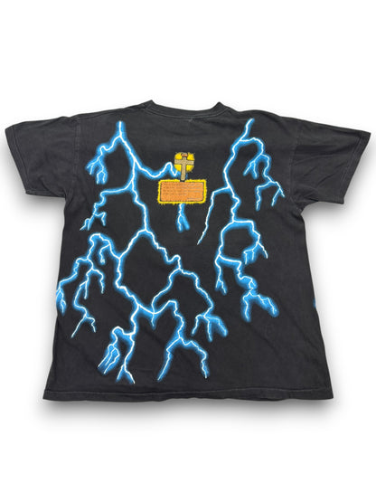 Vintage Jesus Power Lightning AOP Single Stitch Jesus Tee Grail (L)