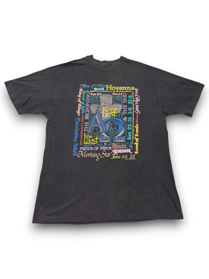 Vintage 1992 Christian “The First & The Last” Jesus Tee (XL)