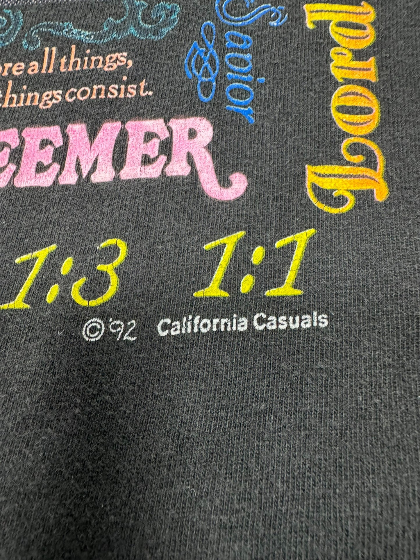 Vintage 1992 Christian “The First & The Last” Jesus Tee (XL)