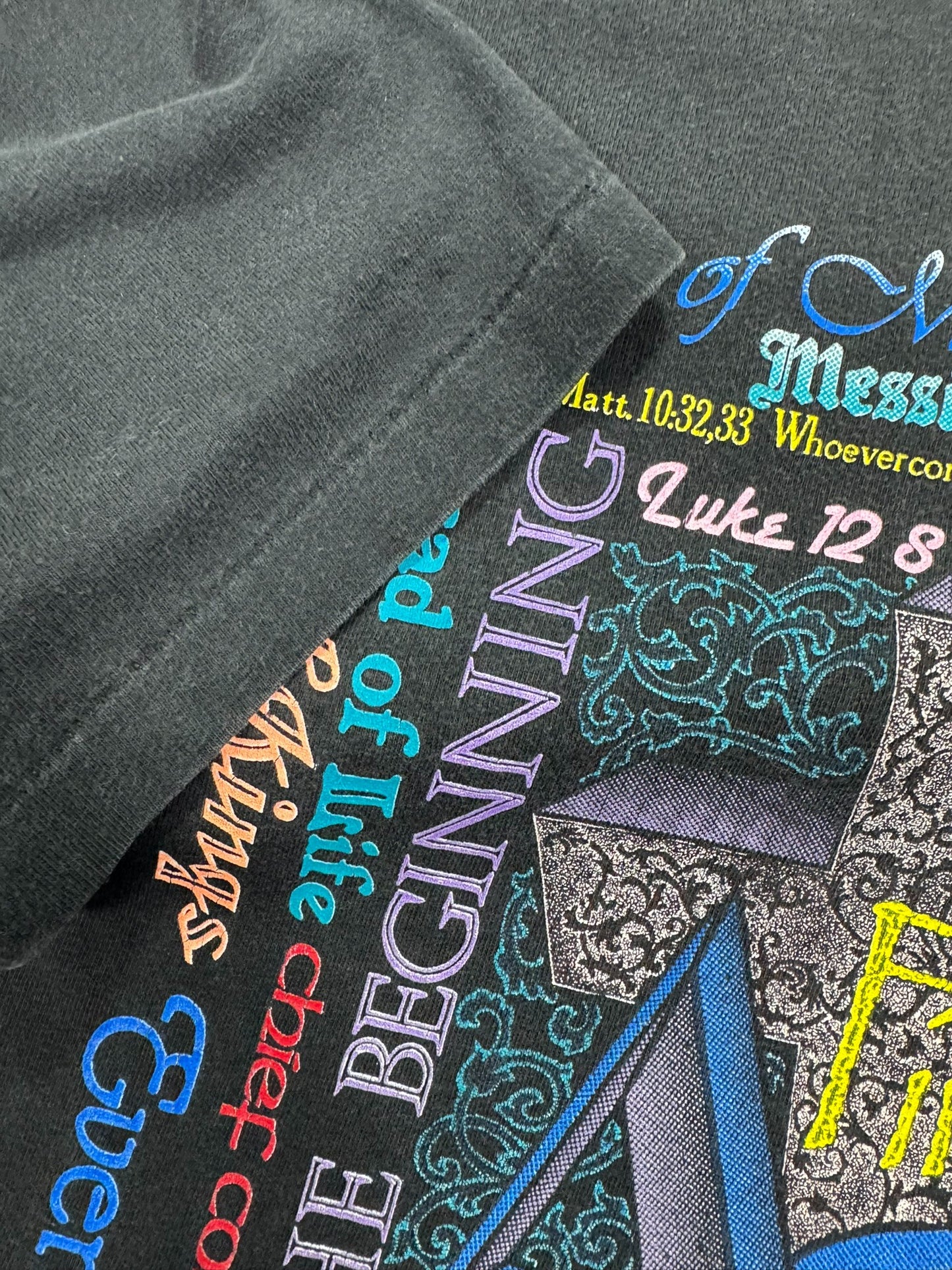 Vintage 1992 Christian “The First & The Last” Jesus Tee (XL)