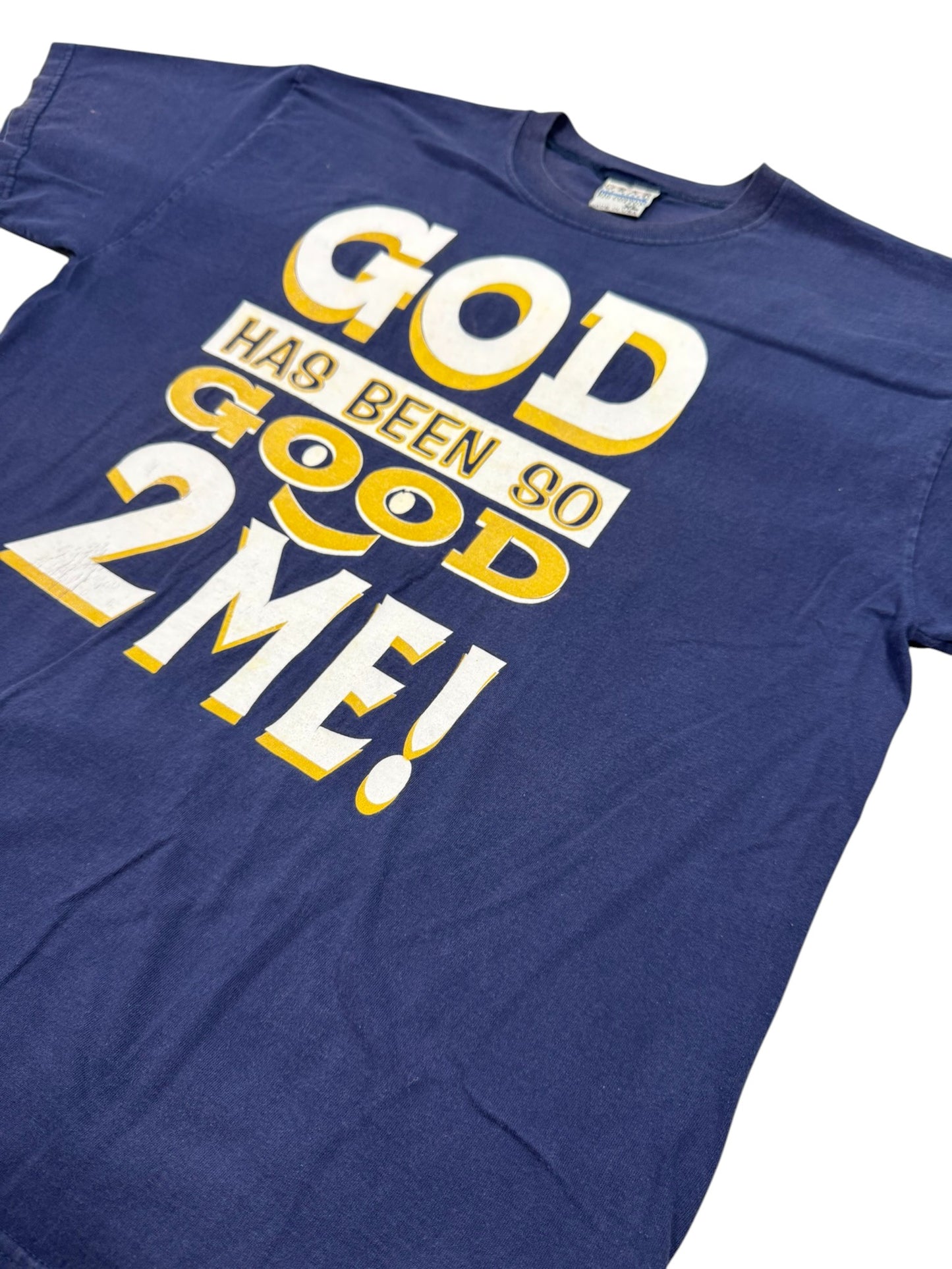 Vintage “God Has Been So Good 2 Me” Christian Jesus Tee Made in USA (L)