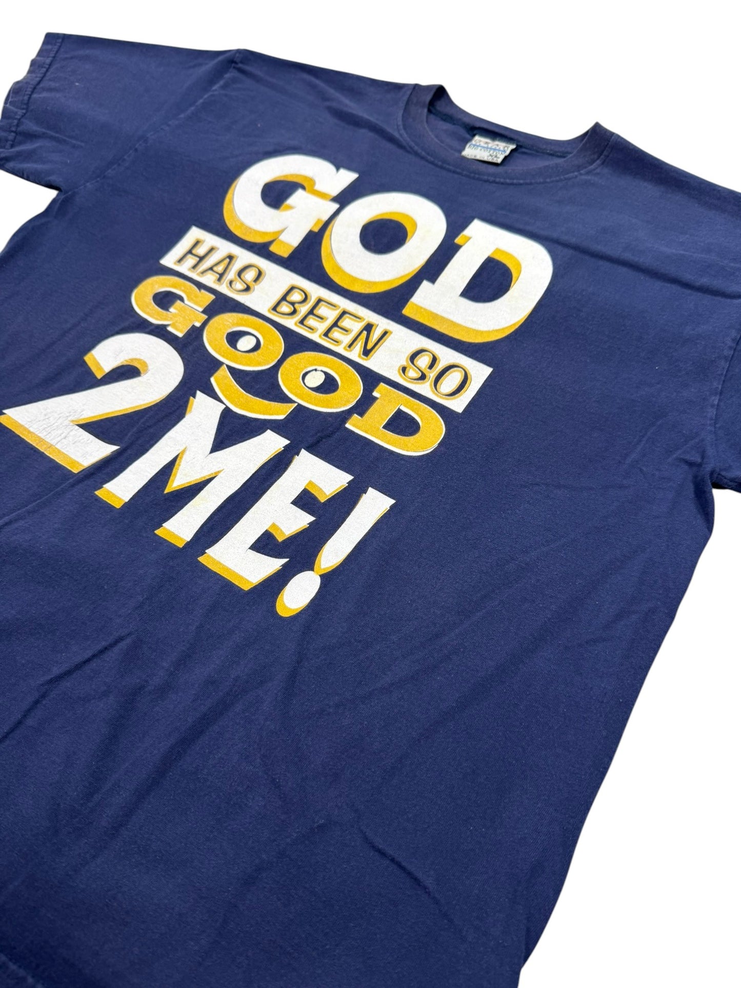 Vintage “God Has Been So Good 2 Me” Christian Jesus Tee Made in USA (L)